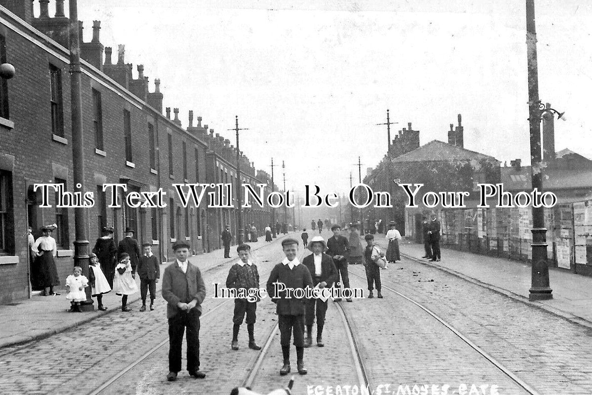 LA 6543 - Egerton Street, Moses Gate, Bolton, Manchester c1906