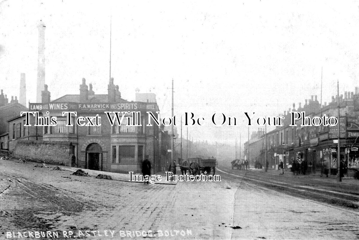 LA 6558 - Blackburn Road, Astley Bridge, Bolton, Lancashire c1907