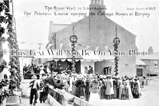 LA 6578 - Royal Visit To Lancashire, Cottage Homes, Burnley 1905