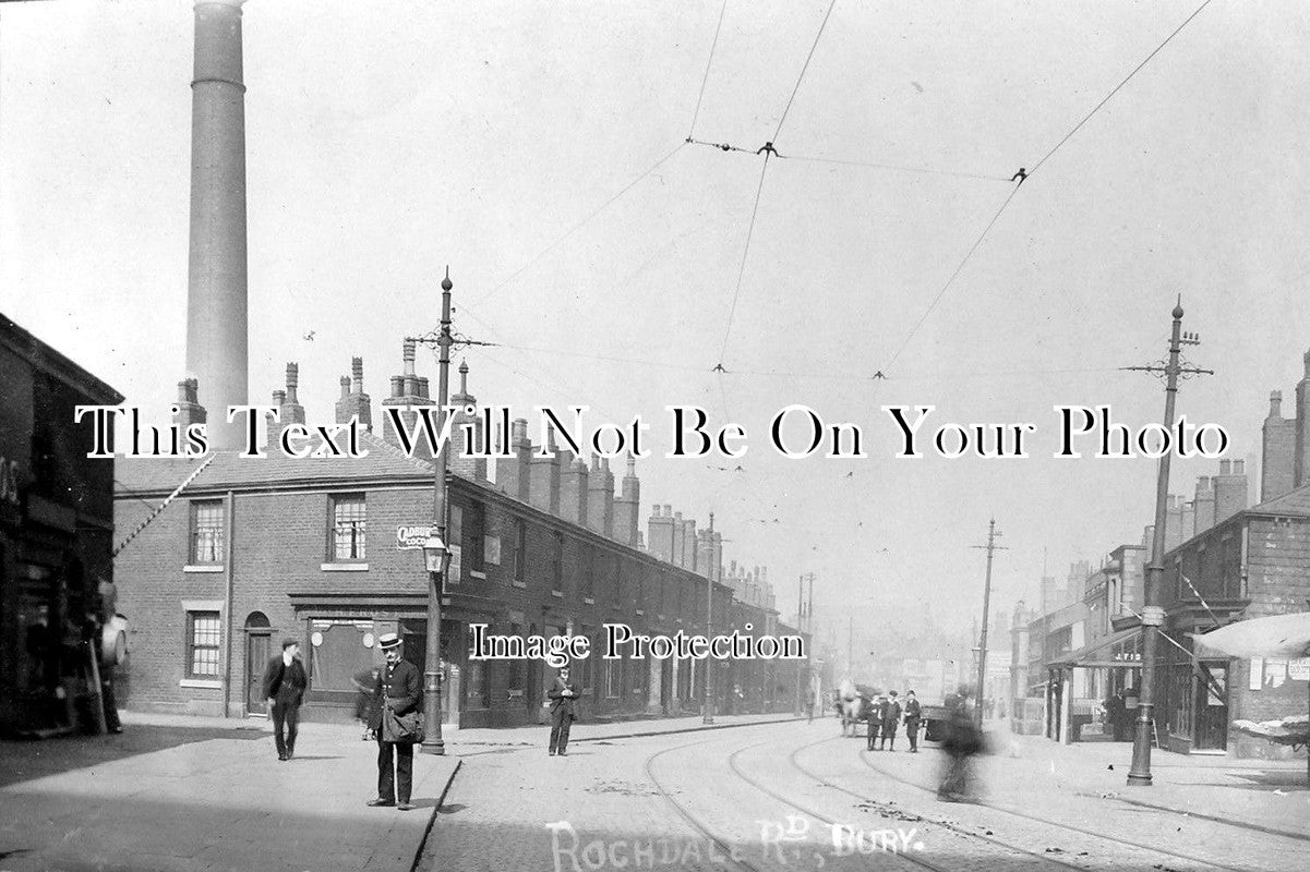 LA 662 - Rochdale Road, Bury, Lancashire c1909