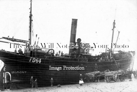 LA 664 - Trawler, Pilling Sands, Belmont, Lancashire c1906