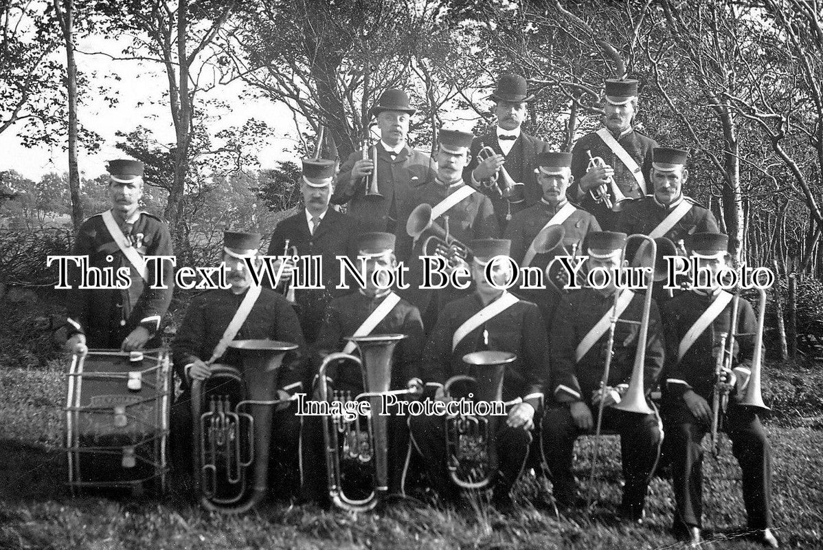 LA 665 - Heysham Brass Band, Morecambe, Lancashire c1905