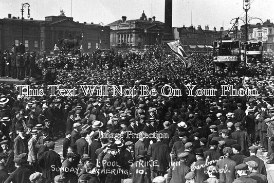 LA 6657 - Liverpool Strike, Sunday Gathering, Lancashire 1911