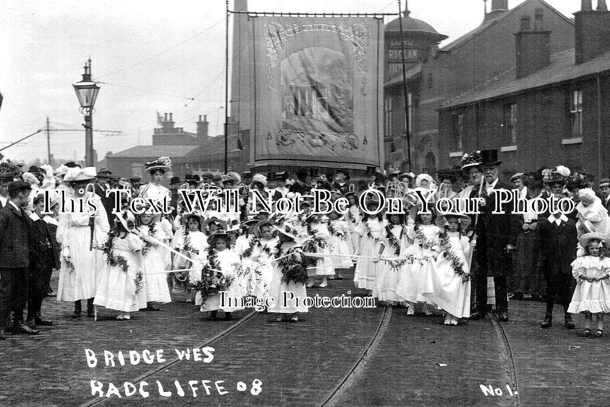 LA 6674 - Radcliffe Bridge Wesleyan Procession, Lancashire