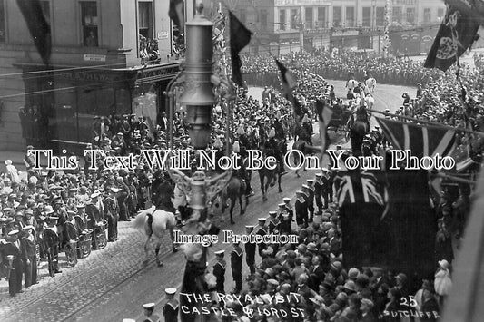 LA 6710 - The Royal Visit, Lord Street, Liverpool, Lancashire 1911