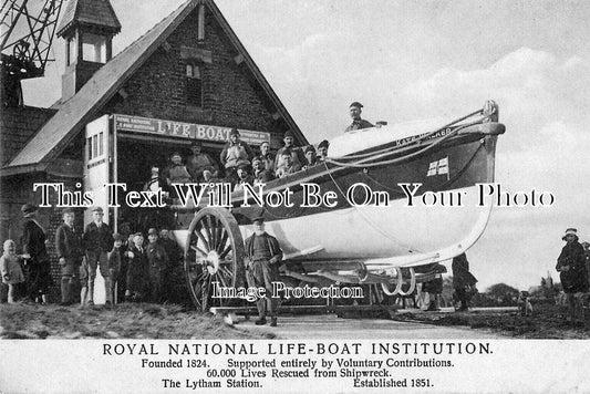 LA 6716 - RNLI Lifeboat Station, Lytham, Lancashire 1911