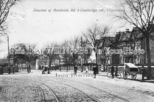 LA 673 - Marshside & Cambridge Road, Churchtown, Southport, Lancashire c1910