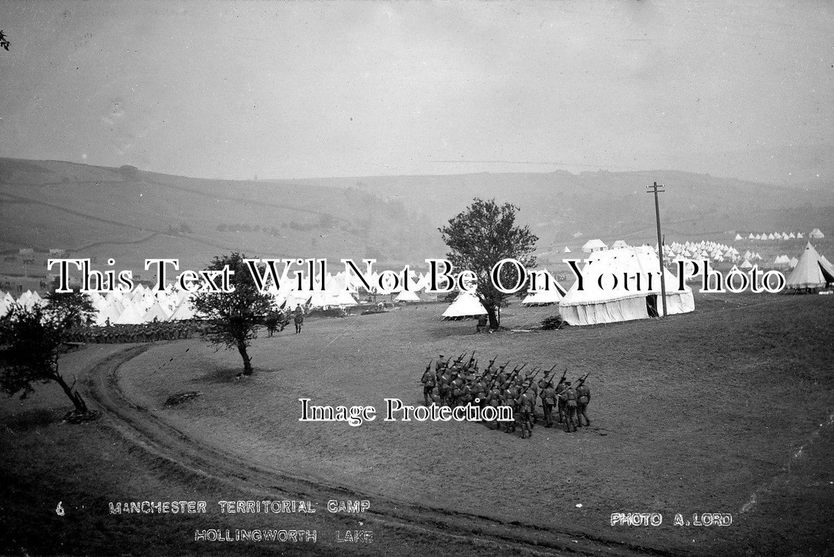 LA 677 - Territorial Camp, Hollingworth Lake, Littleborough, Lancashire c1914