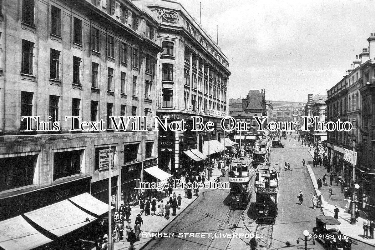 LA 6788 - Parker Street, Liverpool, Lancashire c1934