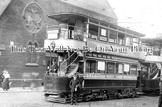 LA 6814 - Tram Car 452, Belle Vue To Ardwick, Manchester, Lancashire