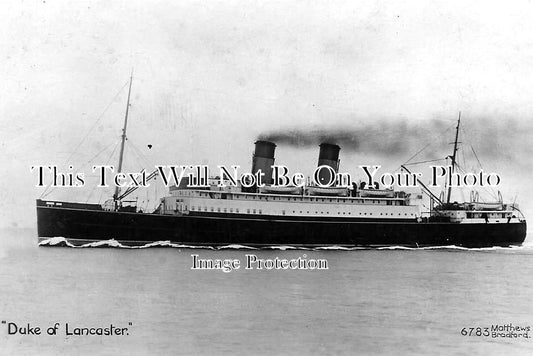 LA 684 - Duke of Lancaster, Heysham-Belfast Ferry, LMS, Lancashire