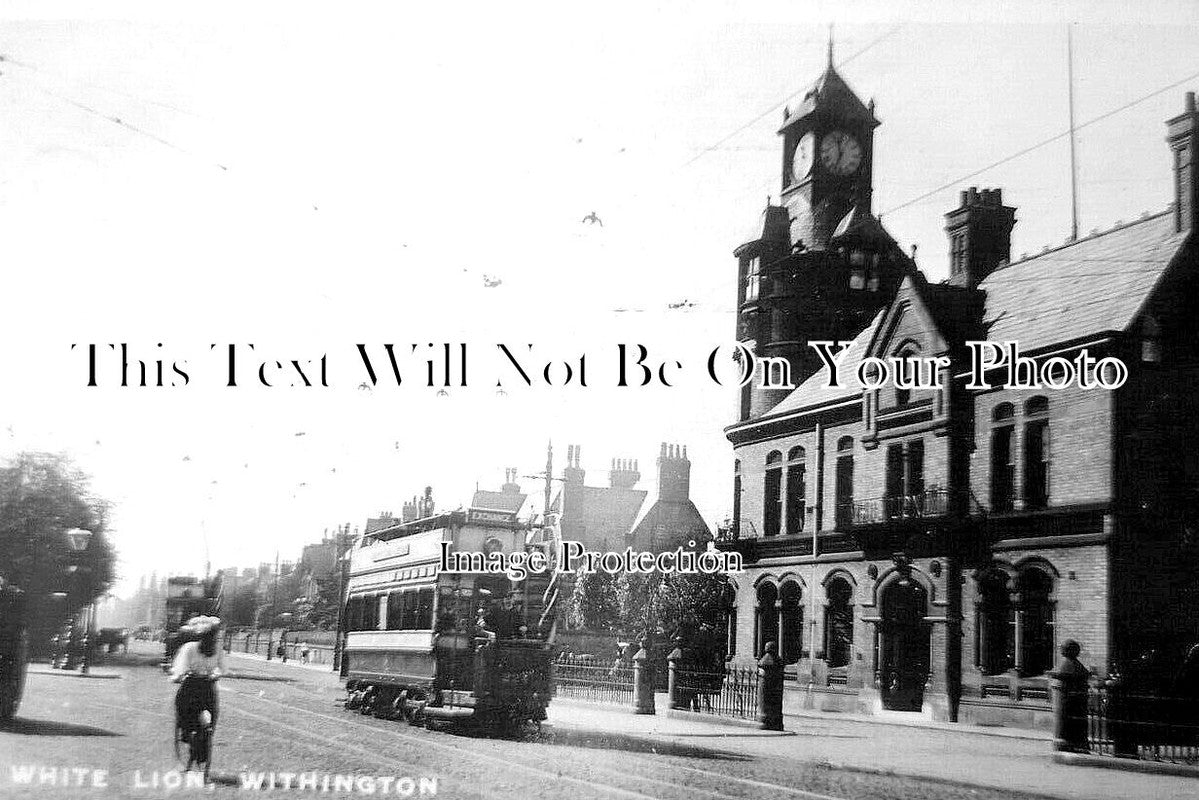 LA 6880 - White Lion, Withington, Manchester, Lancashire c1909