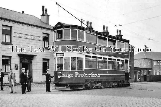 LA 6897 - Tram Car At Stopes Road Terminus, Radcliffe, Lancashire