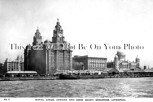 LA 6909 - Royal Liver, Cunard & Dock Board Buildings, Liverpool c1925