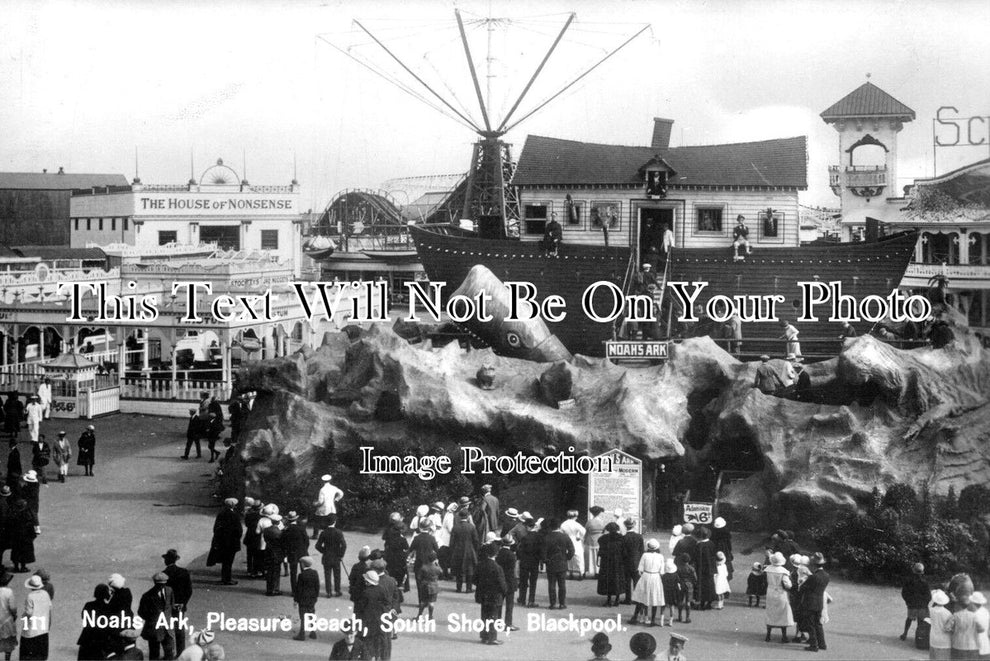 LA 6935 Noahs Ark Pleasure Beach South Shore Blackpool C1928 JB la-6935-noahs-ark-pleasure-beach-south-shore-blackpool-c1928-jb