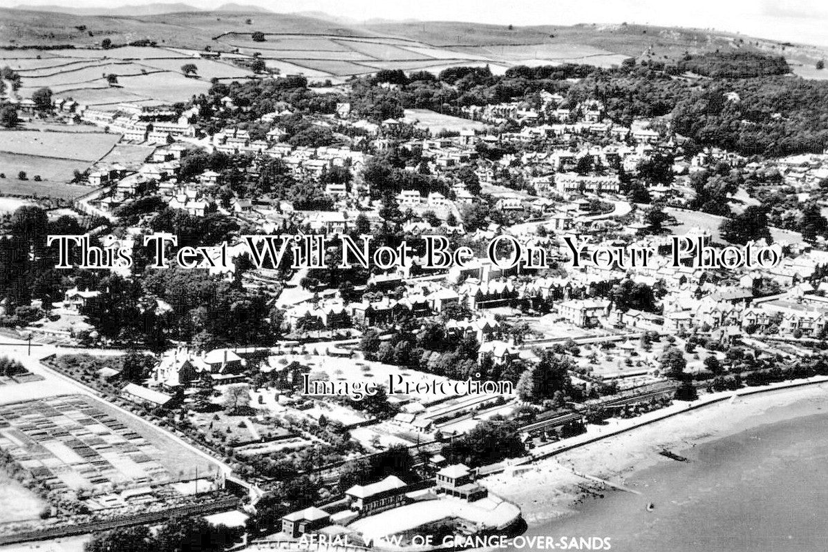 LA 6939 - Aerial View Of Grange Over Sands, Lancashire