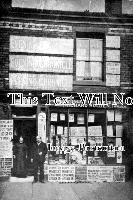 LA 694 - Water Lane Newsagents, Radcliffe, Lancashire c1905