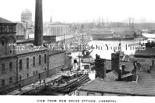 LA 6969 - View From New Docks Offices, Liverpool, Lancashire