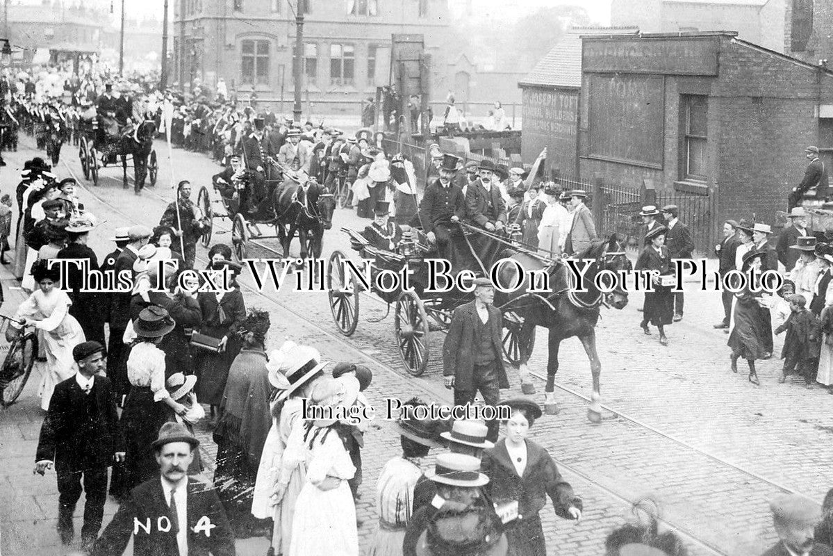 LA 698 - Mayors Procession, Eccles, Manchester, Lancashire c1910