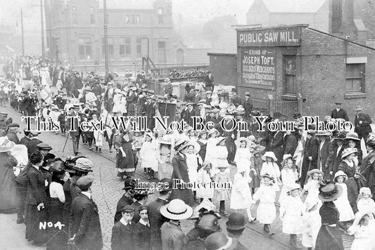 LA 707 - Procession, Eccles, Manchester, Lancashire c1912