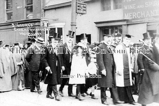 LA 7132 - St Georges Church Procession, Preston, Lancashire 1912