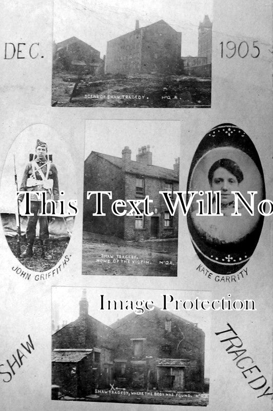 LA 714 - The Kate Garrity Tragedy, Shaw, Lancashire c1905