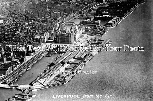 LA 7157 - Liverpool From The Air, Lancashire