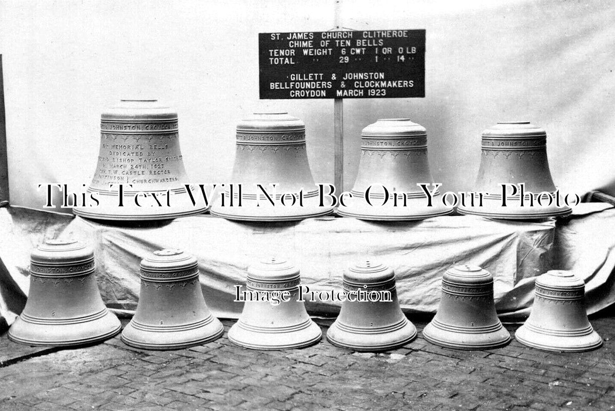 LA 7165 - The Bells, St James Church, Clitheroe, Lancashire 1923