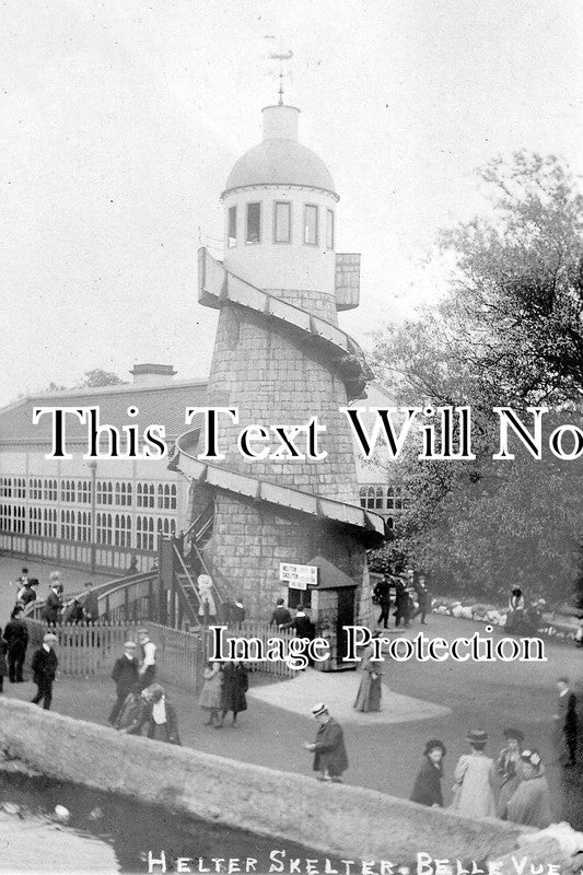 LA 719 - Helter Skelter, Belle Vue Gardens, Manchester, Lancashire