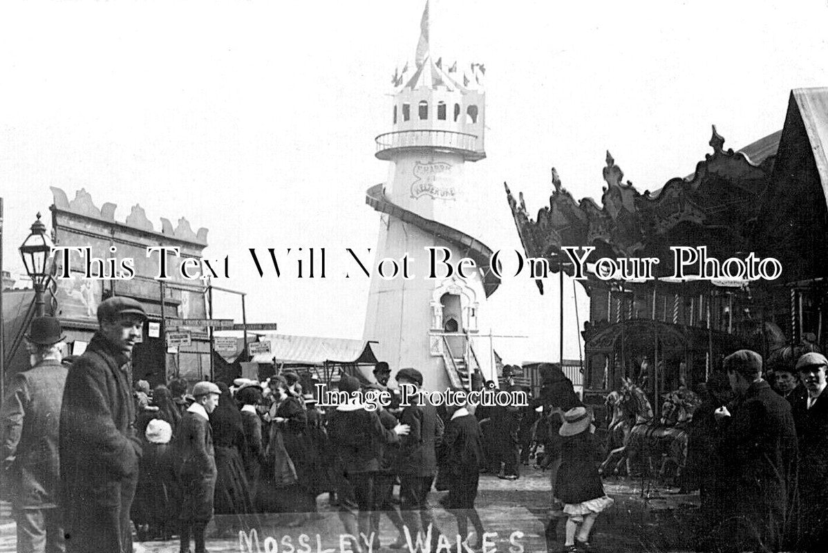 LA 7220 - Mossley Wakes Helter Skelter, Lancashire