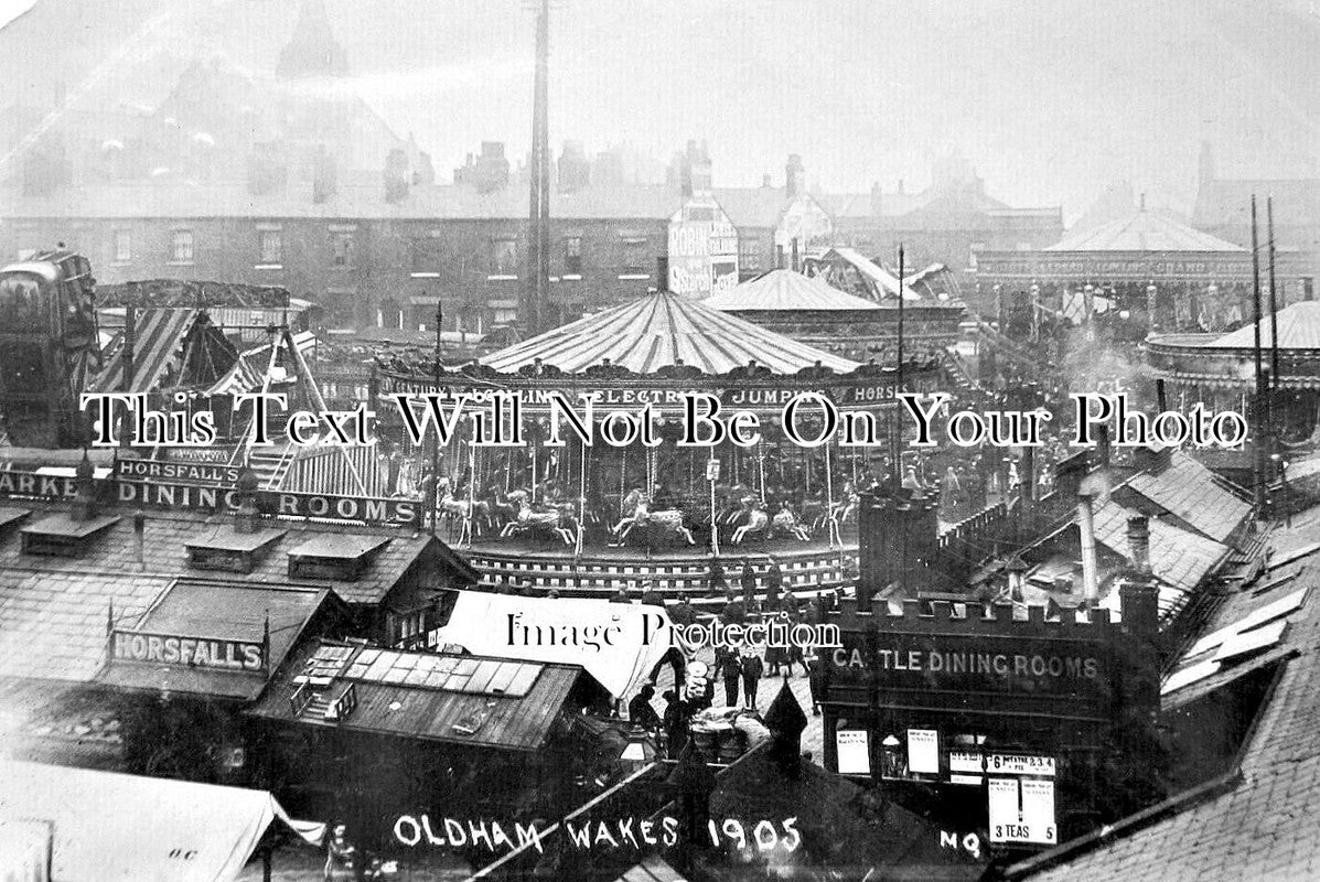 LA 7231 - Oldham Wakes Fairground, Lancashire 1905 – JB Archive