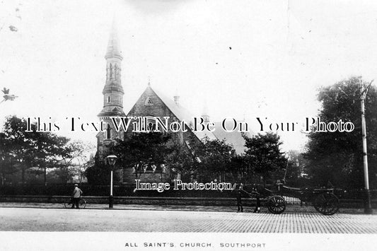 LA 724 - All Saints Church, Queens Road, Southport, Lancashire c1914