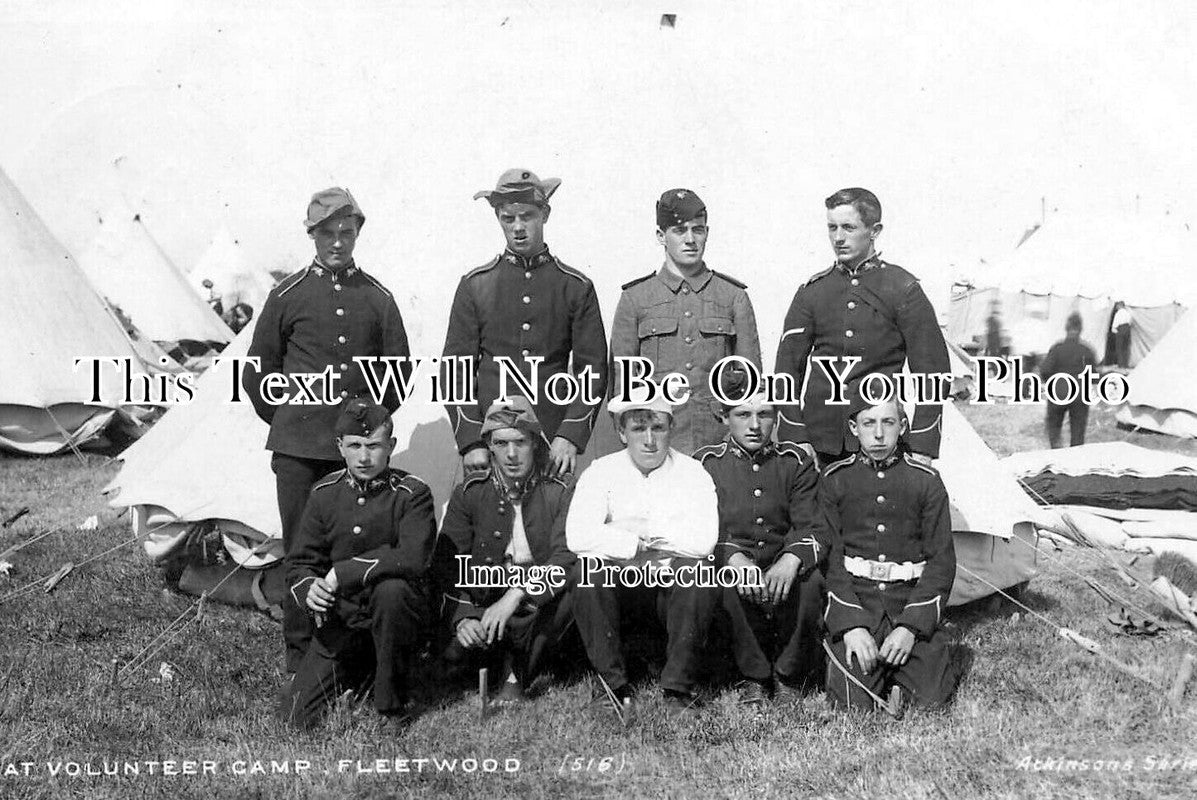 LA 7274 - At Volunteer Camp, Fleetwood, Lancashire 1906