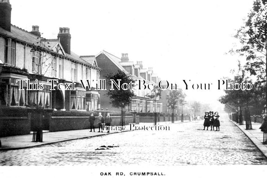 LA 7304 - Oak Road, Crumpsall, Manchester, Lancashire c1911