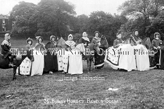 LA 7306 - Hobby Horses, Lancaster Pageant, Lancashire 1913