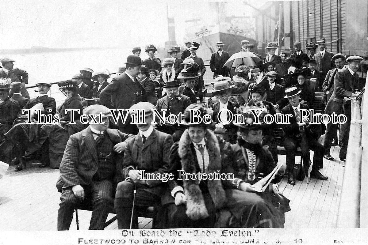 LA 7311 - The Lady Evelyn Steamer, Fleetwood To Barrow, Lancashire 1909