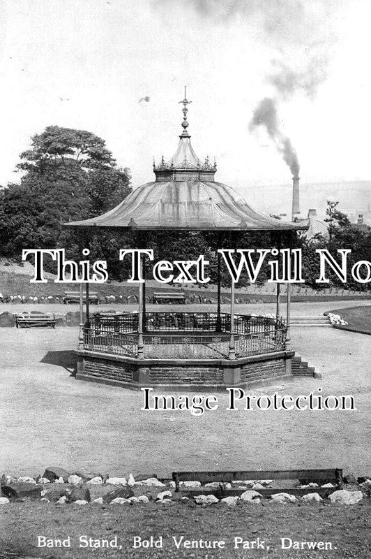 LA 7313 - Band Stand, Bold Venture Park, Darwen, Lancashire c1920