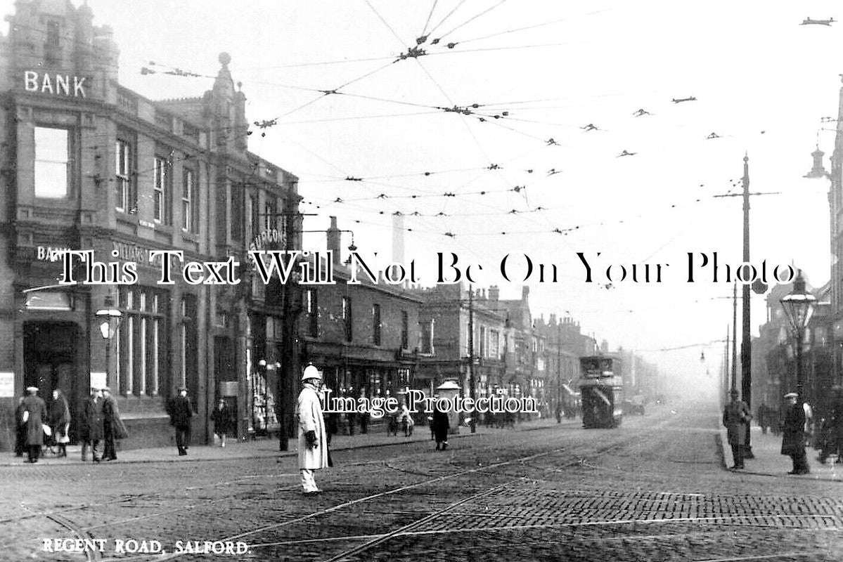 LA 7315 - Regent Street, Salford, Lancashire c1934