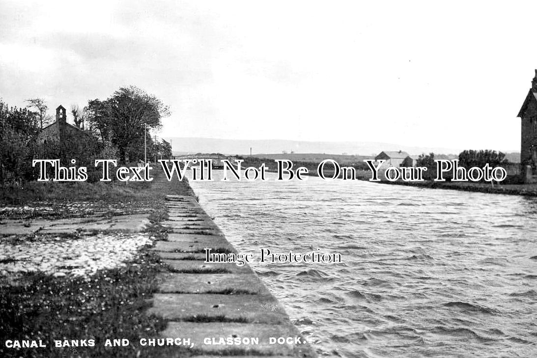 LA 7317 - Canal Banks & Church, Glasson Dock, Lancaster, Lancashire