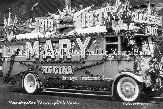 LA 7345 - Manchester Illuminated Bus, Queen Mary, Lancashire 1935