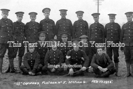 LA 776 - B Company, 20th Service Battalion, Manchester Regiment At Morecambe, Lancashire 1915