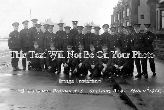 LA 777 - 20th Service Battalion, Manchester Regiment At Morecambe, Lancashire 1915