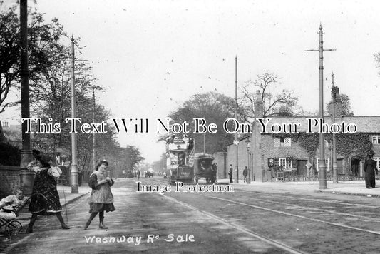 LA 790 - Washway Road, Sale, Manchester, Lancashire c1908
