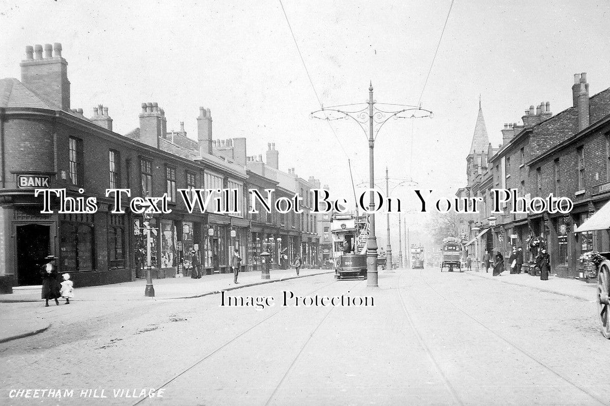 LA 801 - Cheetham Hill Village, Lancashire c1905