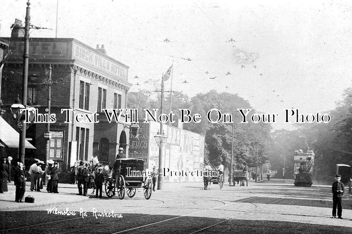 LA 809 - Wilmslow Road, Rusholme, Lancashire c1906