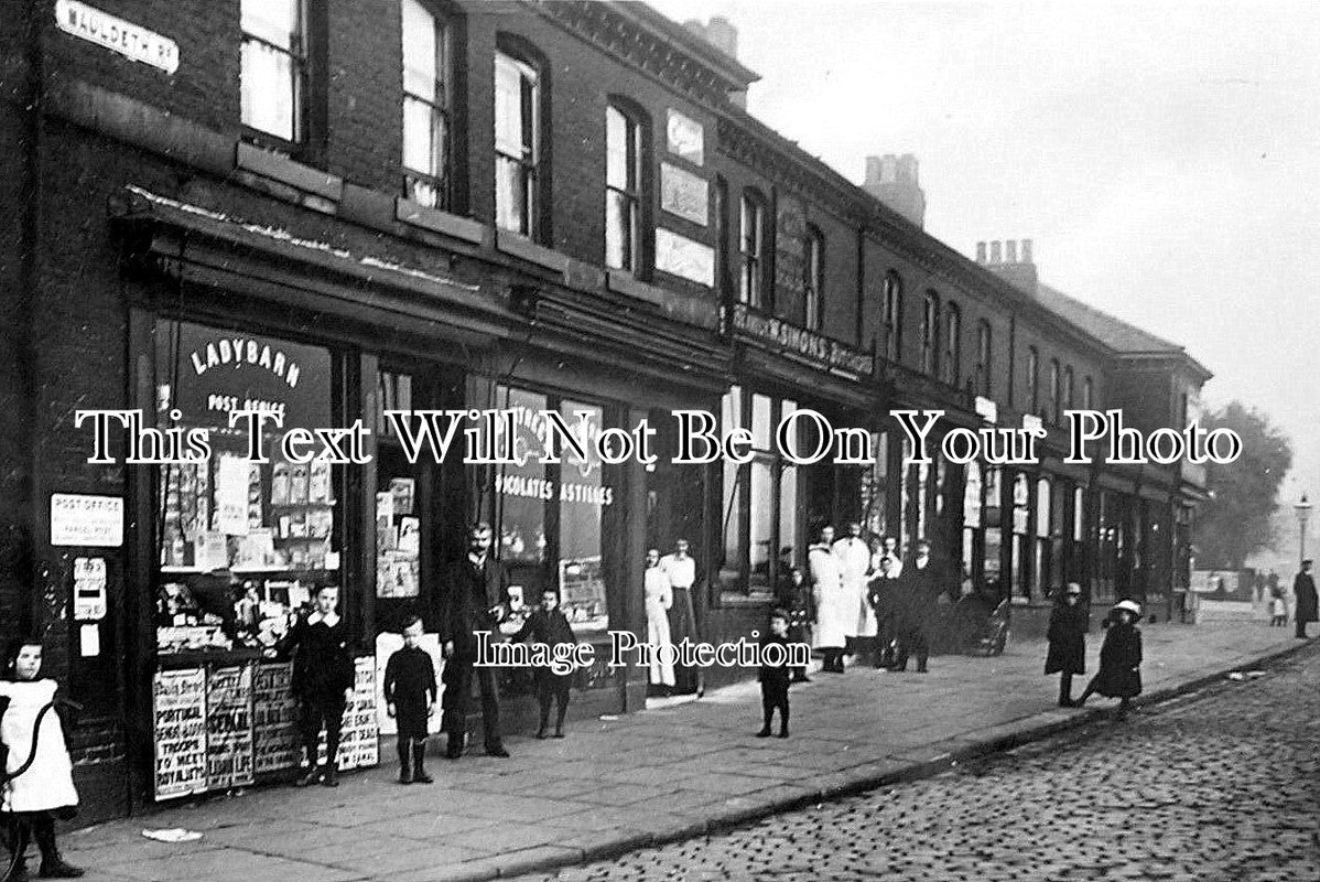 LA 849 - Ladybarn Post Office, Mauldeth Road, Fallowfield, Manchester, Lancashire c1915