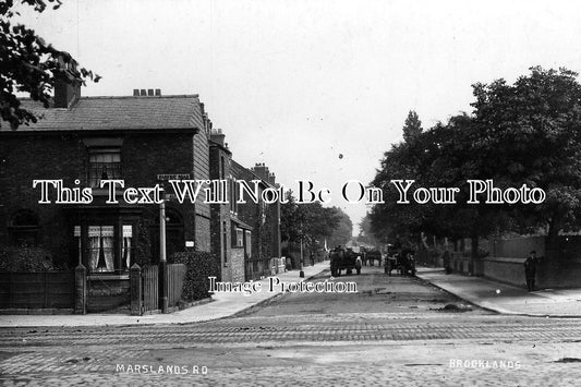 LA 850 - Marslands Road & Washway Road, Brooklands, Sale, Manchester, Lancashire c1912