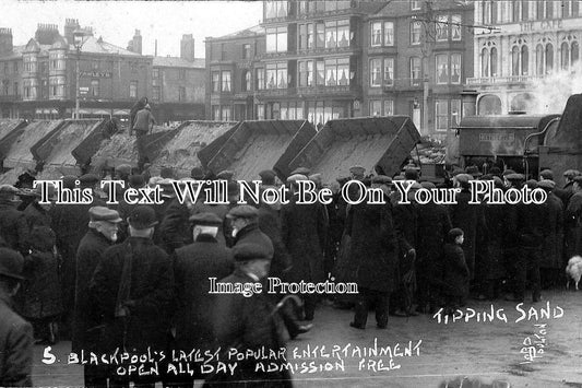 LA 859 - Blackpool Sand Train, Lancashire c1911