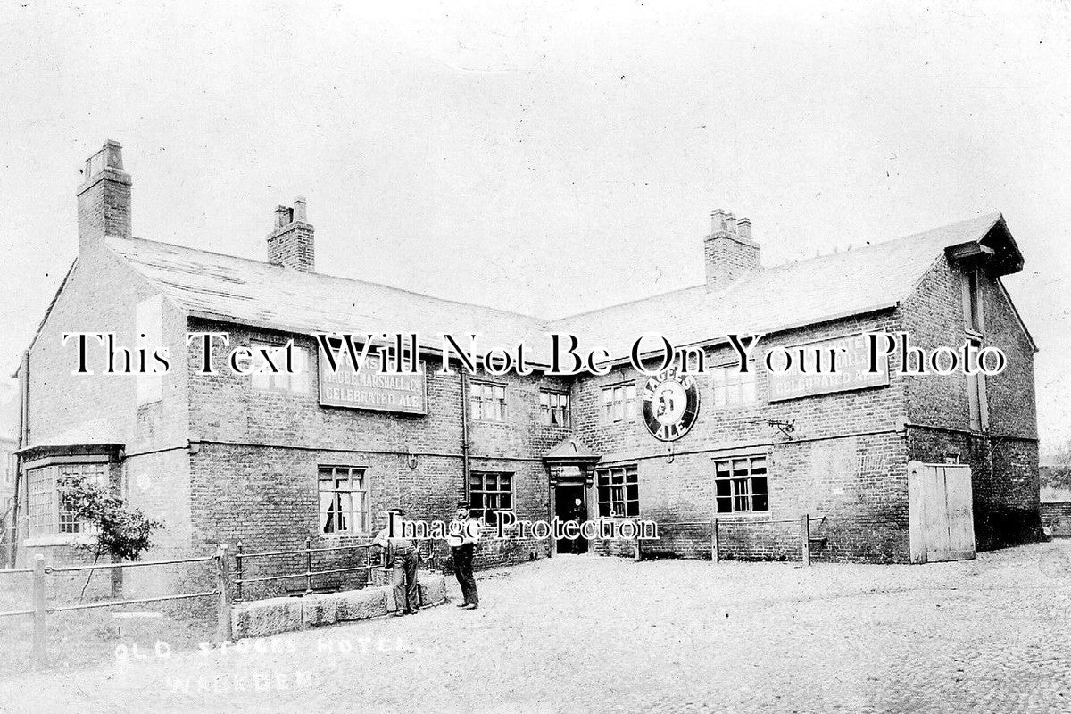 LA 860 - Old Stocks Hotel, Walkden, Lancashire c1897