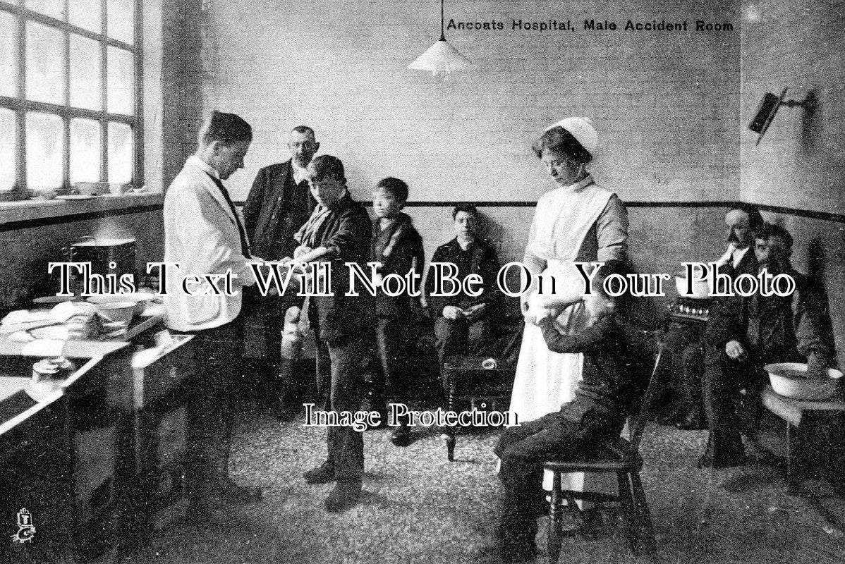 LA 861 - Male Accident Room, Ancoats Hospital, Manchester, Lancashire